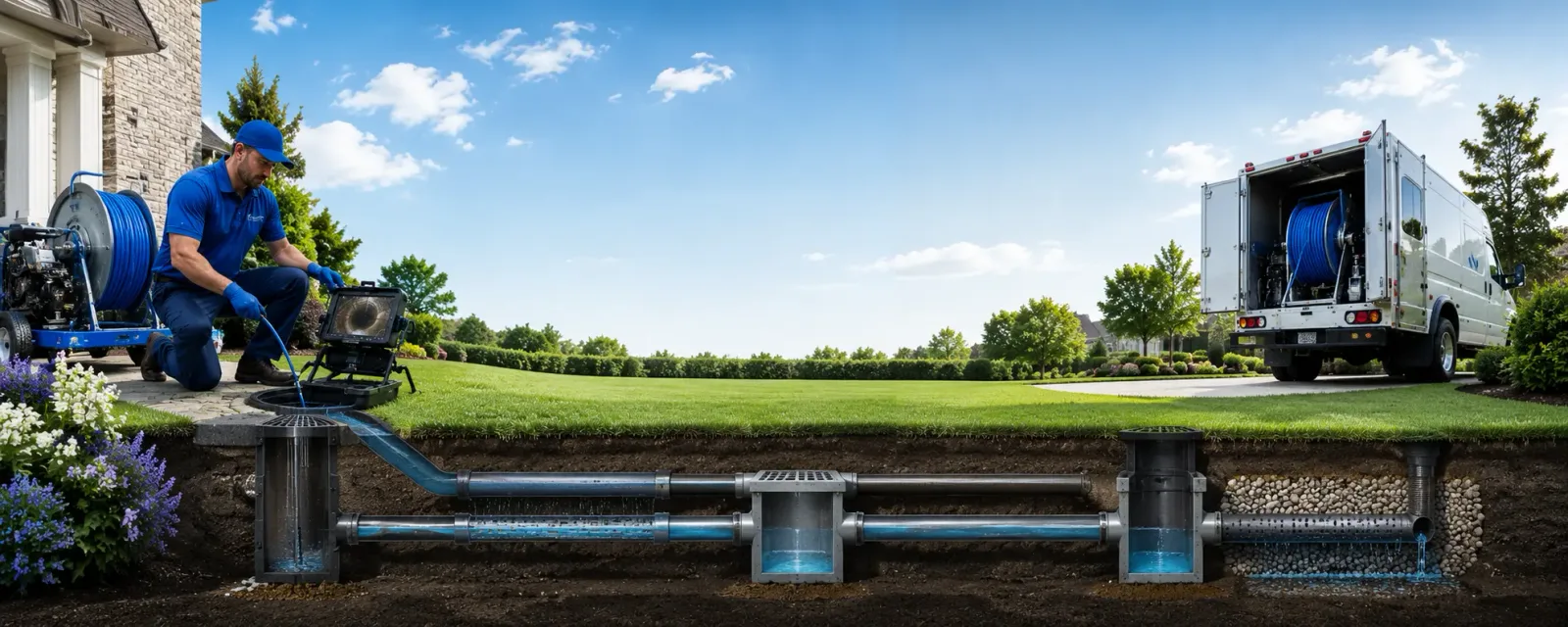 Outdoor drain cleaning information for Mount Bethel, PA